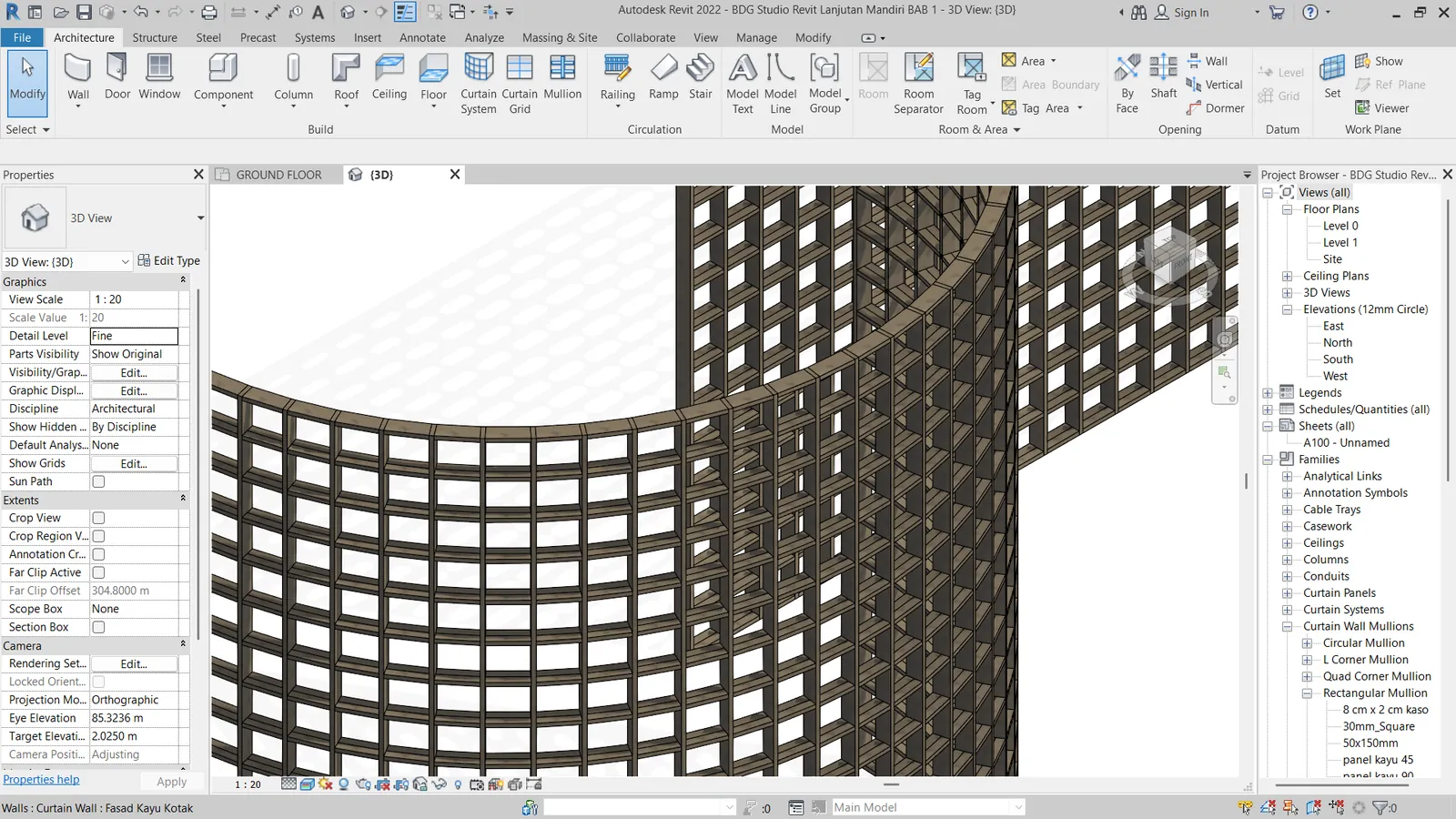 Revit Intermediate: Custom Fasad